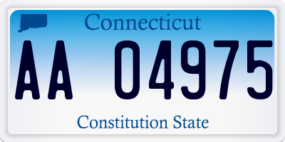 CT license plate AA04975