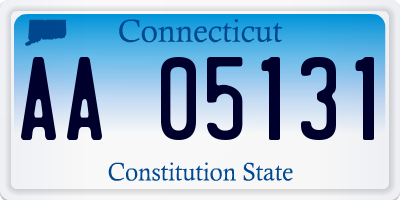 CT license plate AA05131