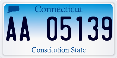 CT license plate AA05139