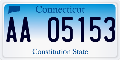 CT license plate AA05153