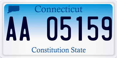 CT license plate AA05159