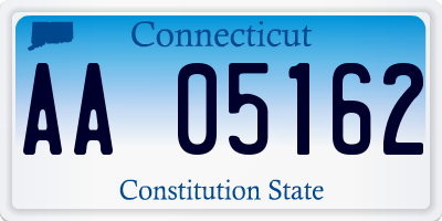 CT license plate AA05162