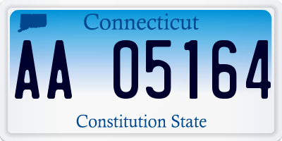 CT license plate AA05164