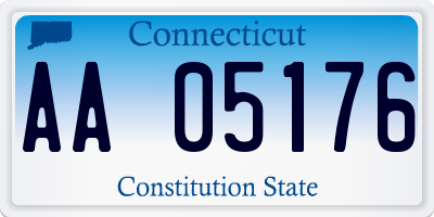 CT license plate AA05176