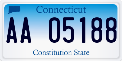 CT license plate AA05188