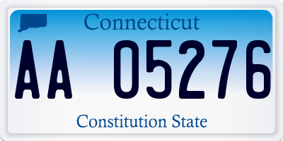 CT license plate AA05276