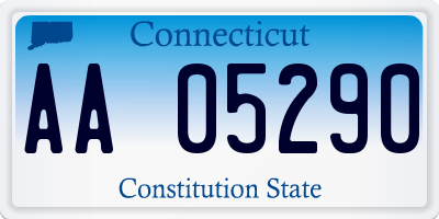 CT license plate AA05290