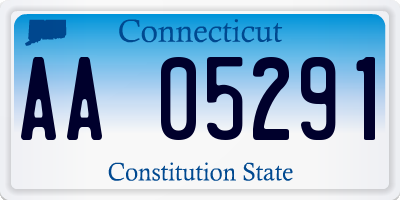 CT license plate AA05291