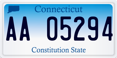 CT license plate AA05294