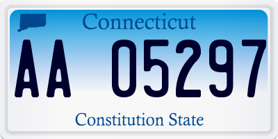 CT license plate AA05297