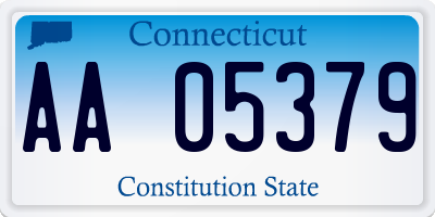 CT license plate AA05379
