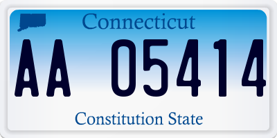 CT license plate AA05414