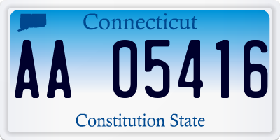 CT license plate AA05416