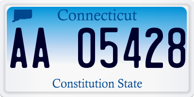 CT license plate AA05428