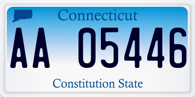 CT license plate AA05446