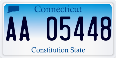 CT license plate AA05448
