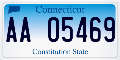 CT license plate AA05469