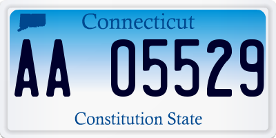 CT license plate AA05529