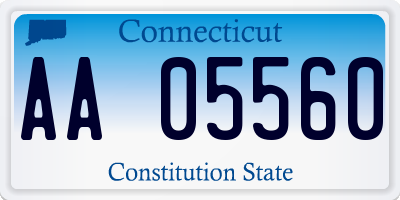 CT license plate AA05560