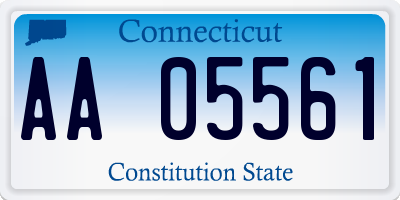 CT license plate AA05561