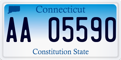 CT license plate AA05590