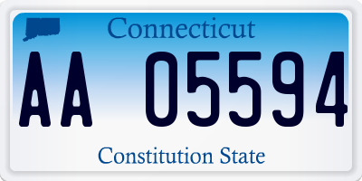 CT license plate AA05594