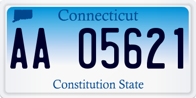 CT license plate AA05621