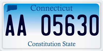 CT license plate AA05630