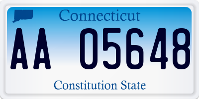 CT license plate AA05648