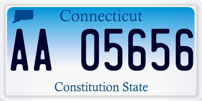 CT license plate AA05656