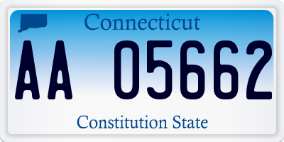 CT license plate AA05662