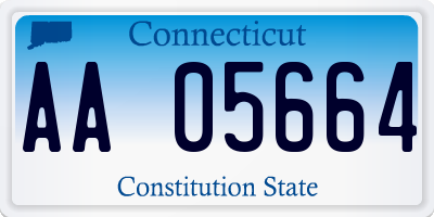 CT license plate AA05664