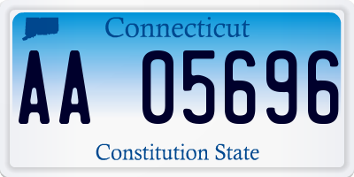 CT license plate AA05696