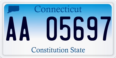 CT license plate AA05697