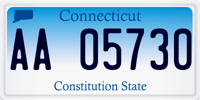 CT license plate AA05730