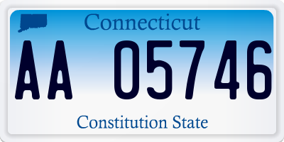 CT license plate AA05746