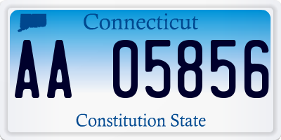 CT license plate AA05856