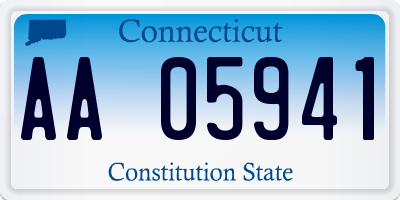 CT license plate AA05941