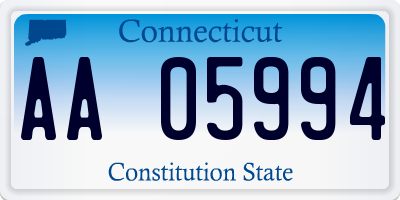 CT license plate AA05994