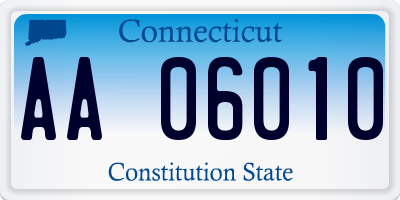 CT license plate AA06010