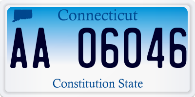 CT license plate AA06046