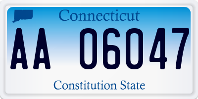 CT license plate AA06047