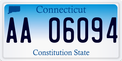 CT license plate AA06094