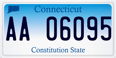 CT license plate AA06095