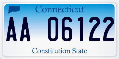 CT license plate AA06122