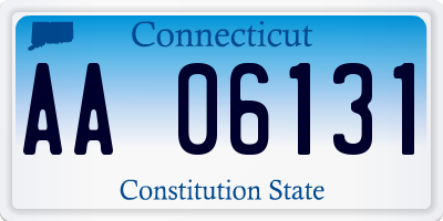 CT license plate AA06131