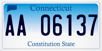 CT license plate AA06137