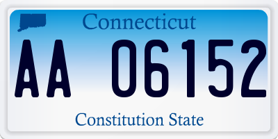 CT license plate AA06152