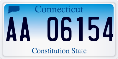 CT license plate AA06154