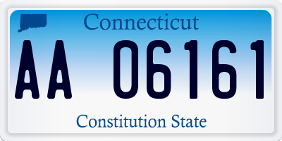 CT license plate AA06161